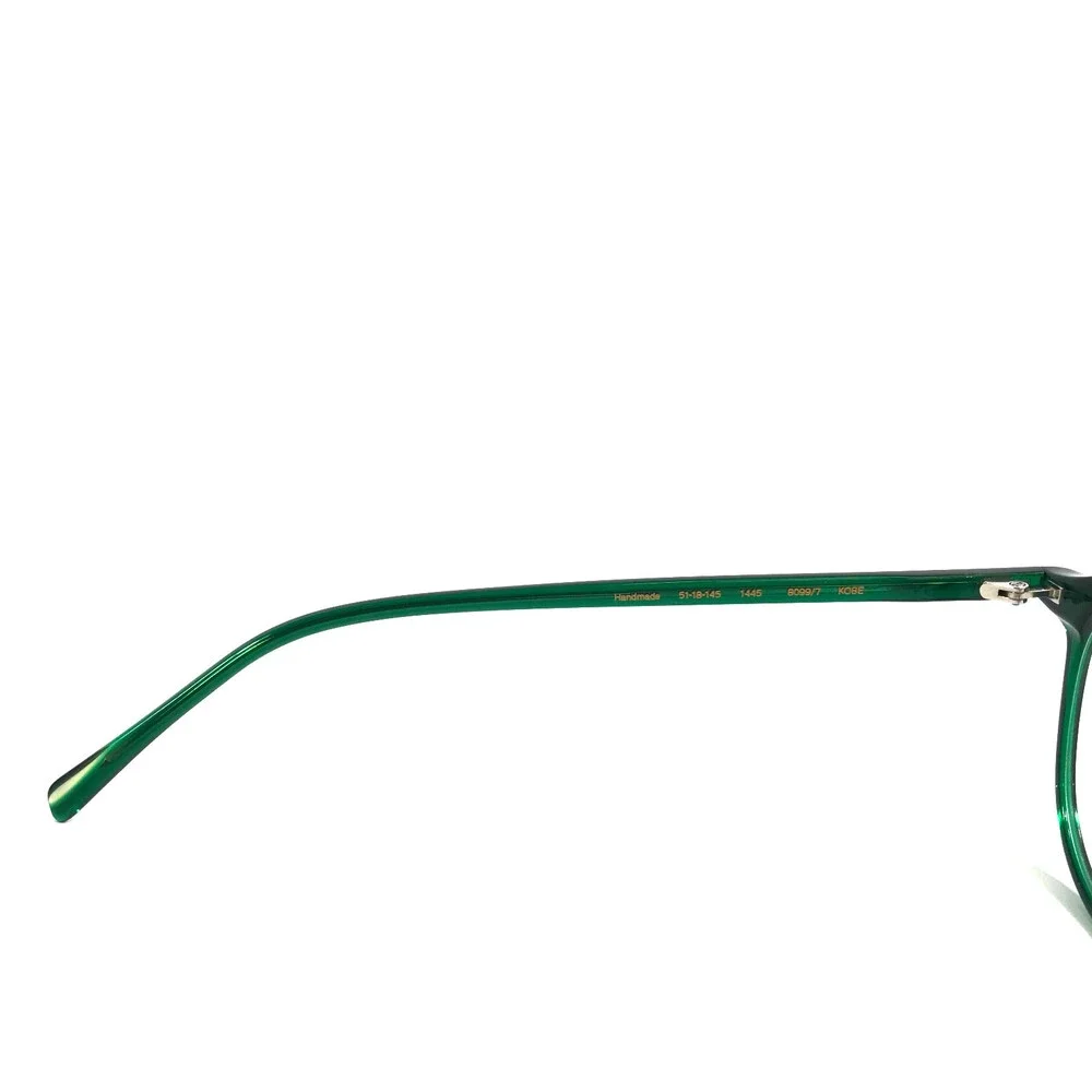 Gigi Studios Eyeglasses Frames KOBE 8099/7 Clear Dark Green Round 51-18-145